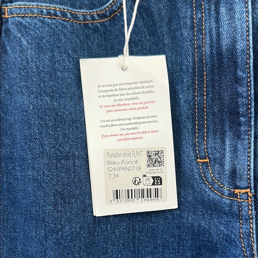 Sezane High Waist Cargo Jeans - Picture 7 of 12